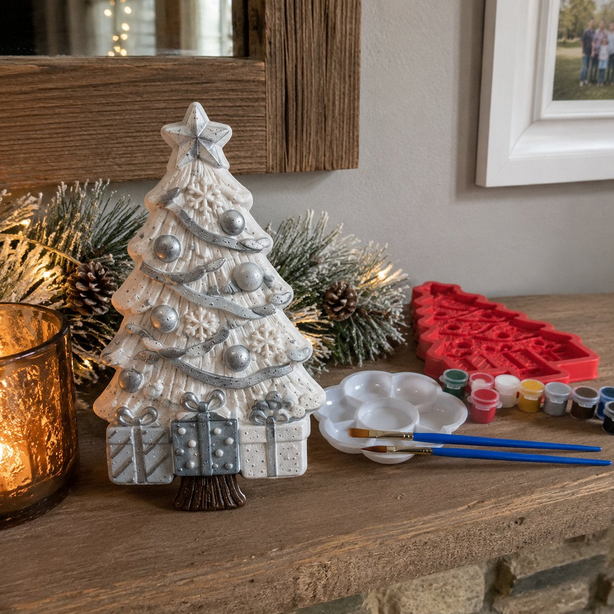 DIY Christmas Tree Mold & Paint Craft Kit