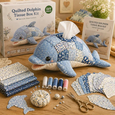 DIY Ocean Animal Tissue Box Sewing Kit – Fun Animal & Ocean Friends!