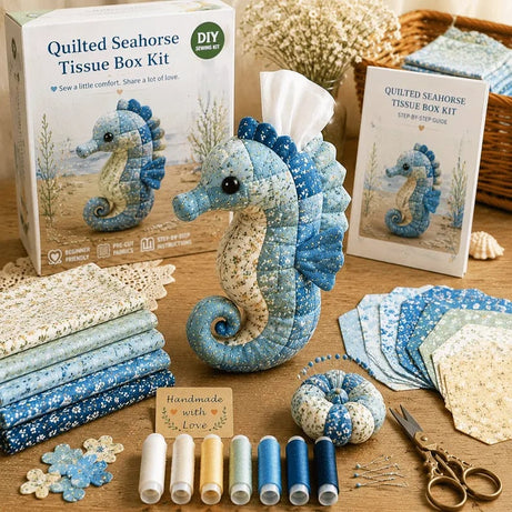 DIY Ocean Animal Tissue Box Sewing Kit – Fun Animal & Ocean Friends!