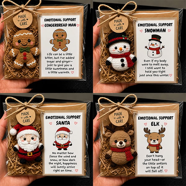 Handmade Christmas Therapy Plush Crew
