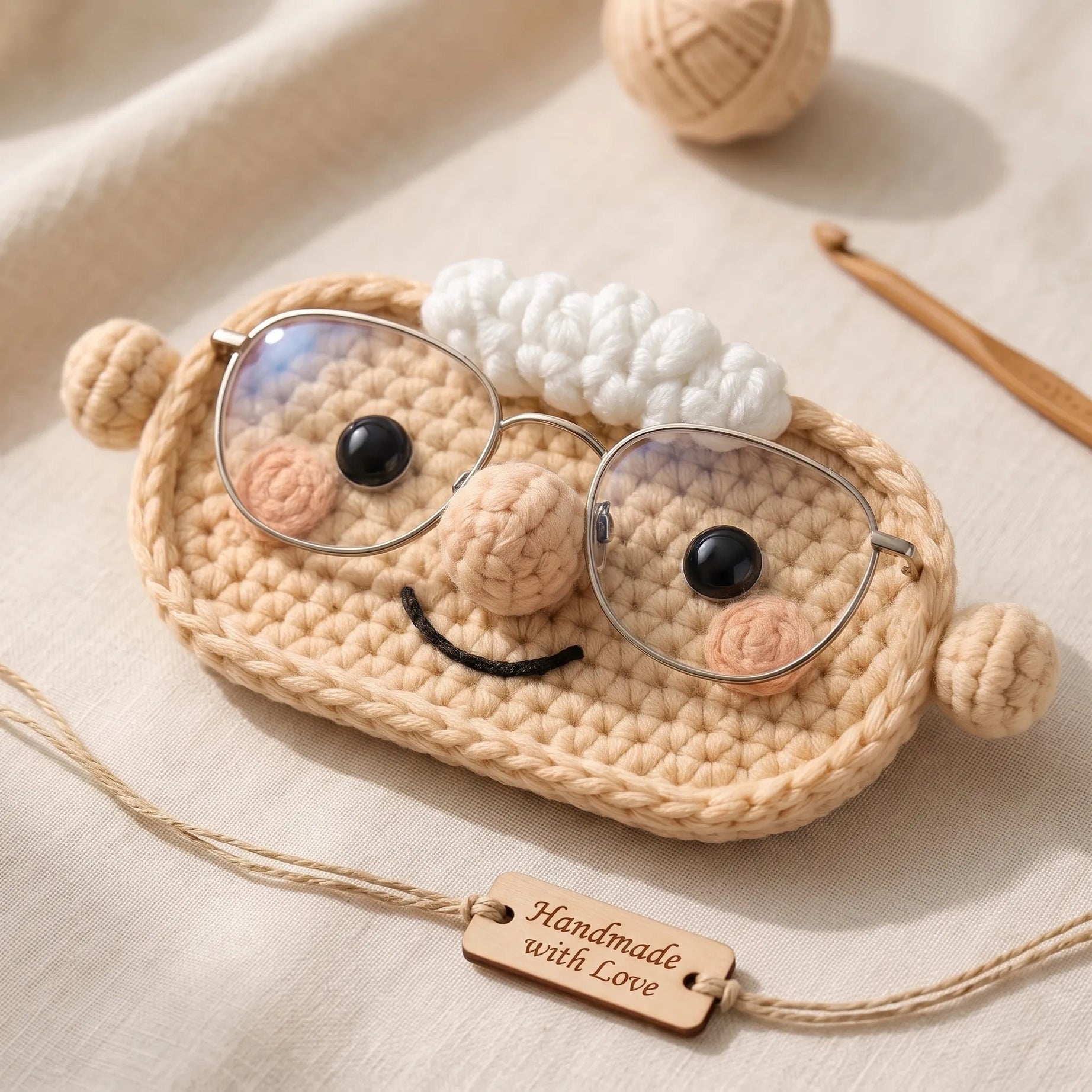 Handmade Crocheted Eyeglass Holder Set
