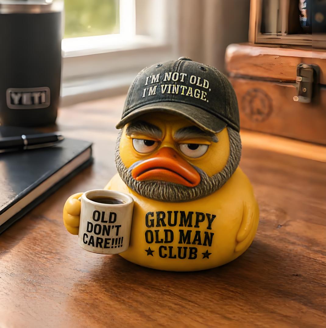Grumpy Old Man Club Duck
