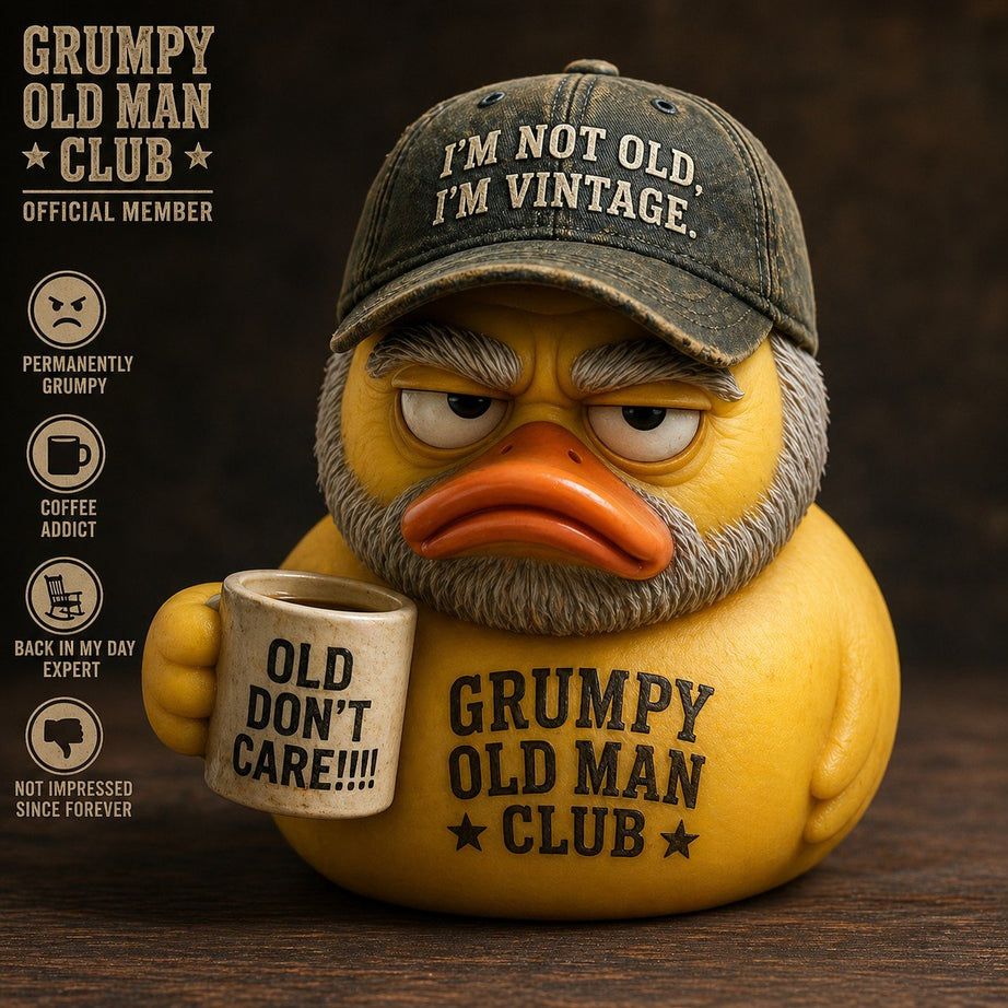 Grumpy Old Man Club Duck