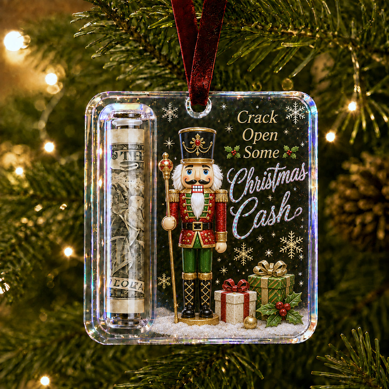 Christmas Cash Gift Ornament- Make Cash Feel Like A Real Christmas Gift