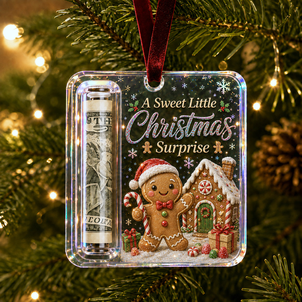 Christmas Cash Gift Ornament- Make Cash Feel Like A Real Christmas Gift