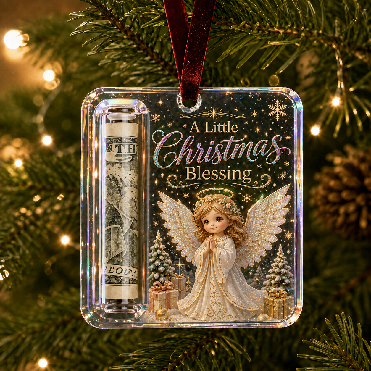 Christmas Cash Gift Ornament- Make Cash Feel Like A Real Christmas Gift