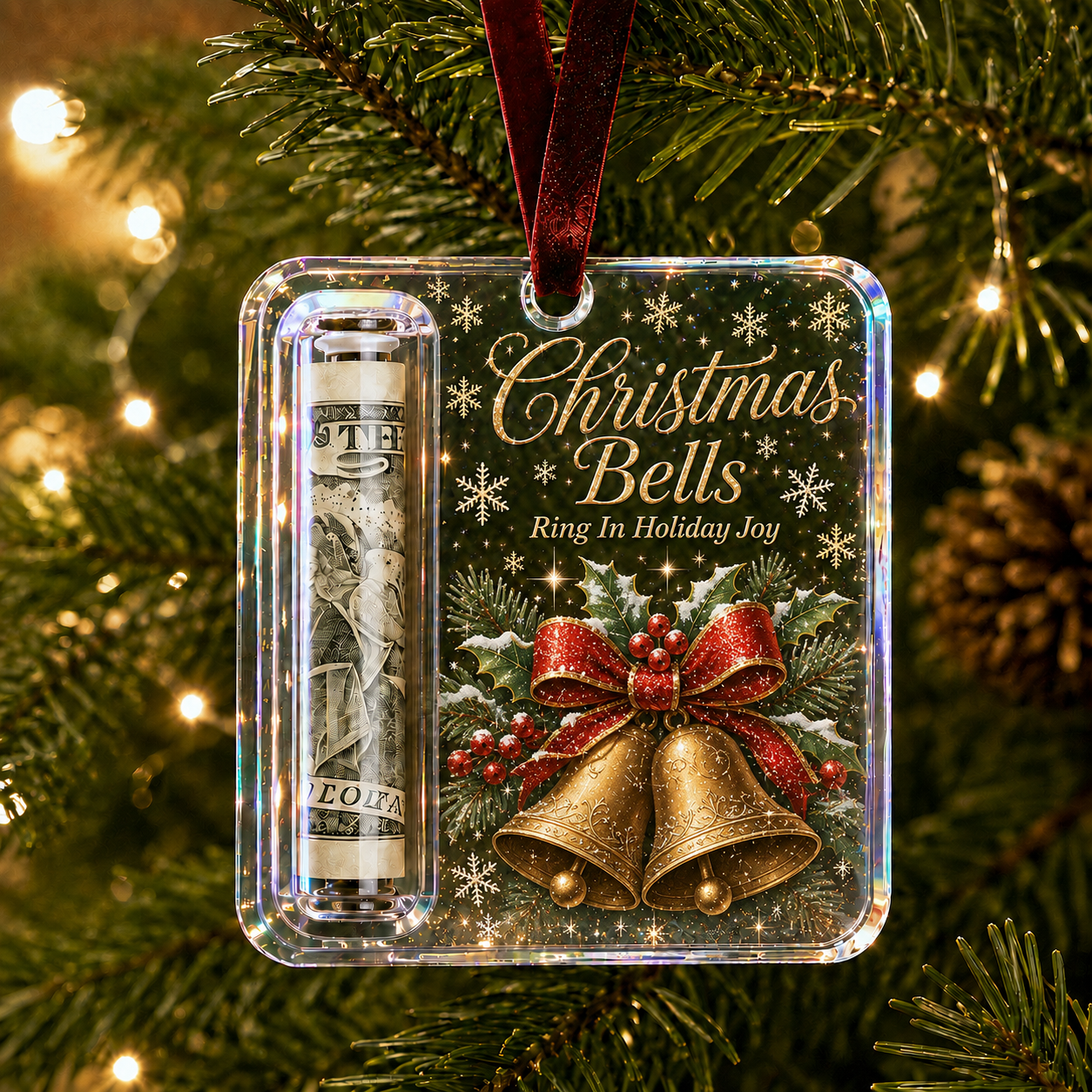 Christmas Cash Gift Ornament- Make Cash Feel Like A Real Christmas Gift