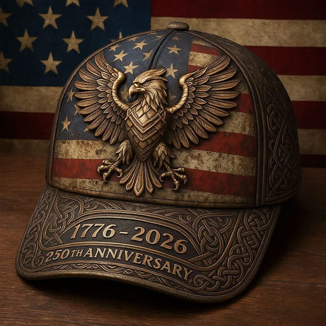 Eagle America 250th Anniversary Hat 1776-2026 Merch Baseball Cap