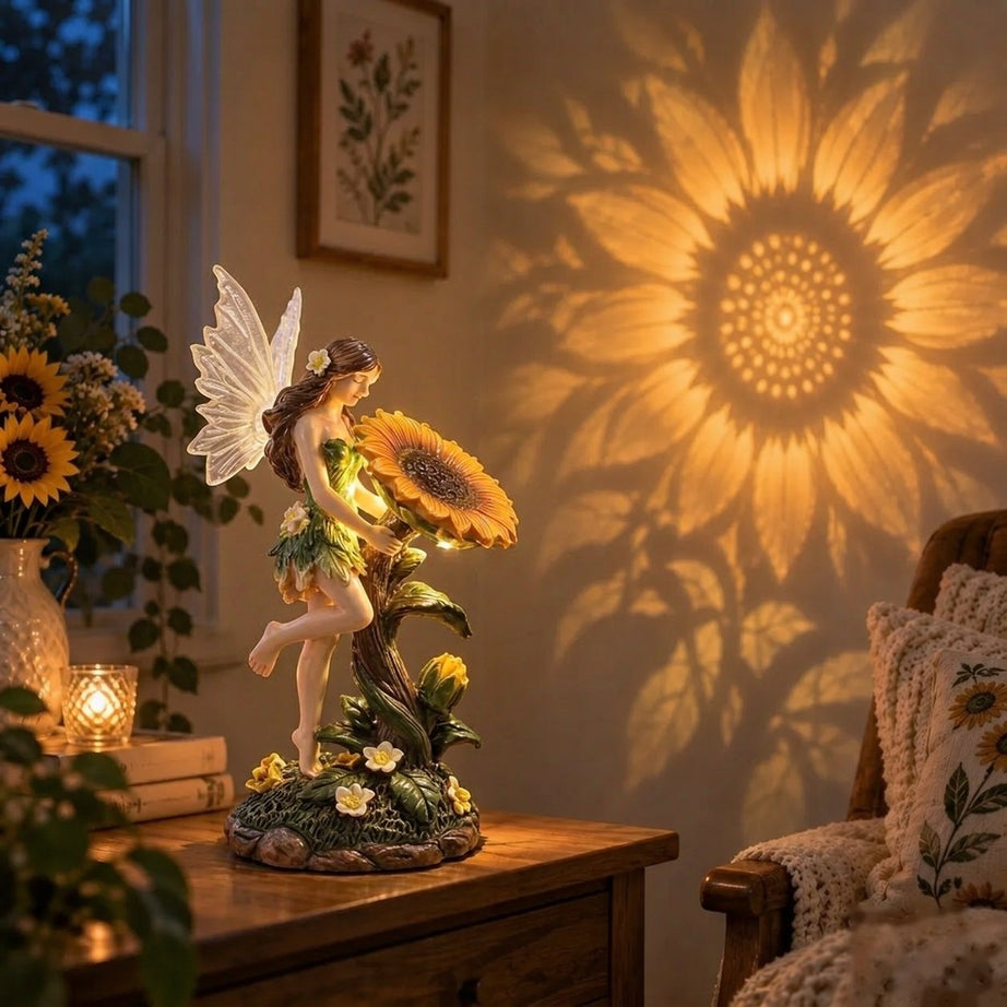 Enchanted Sunflower Fairy Lamp