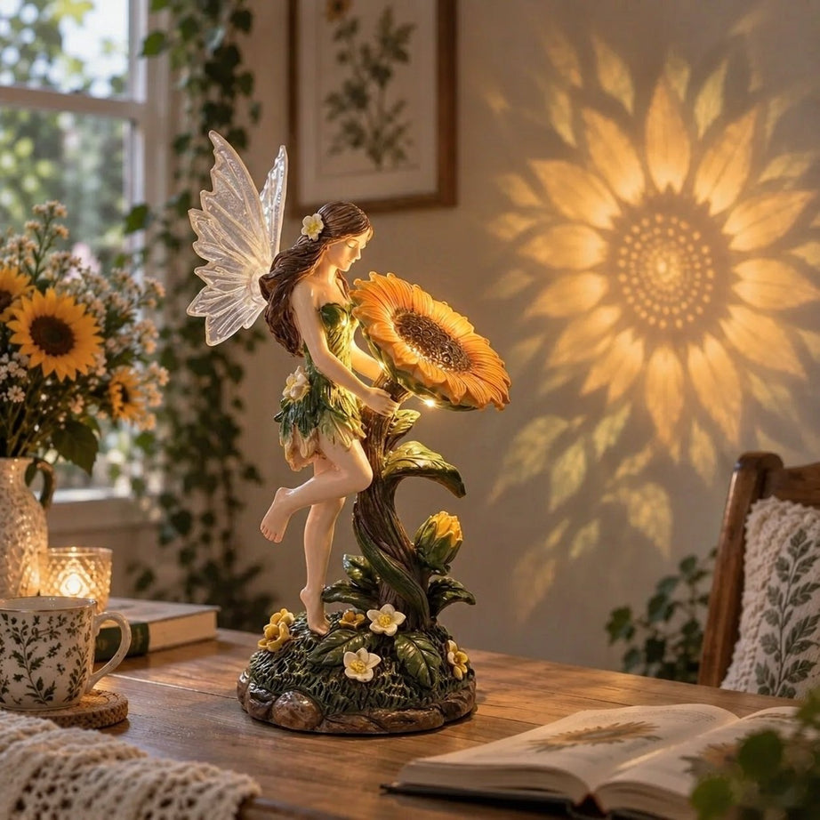 Enchanted Sunflower Fairy Lamp