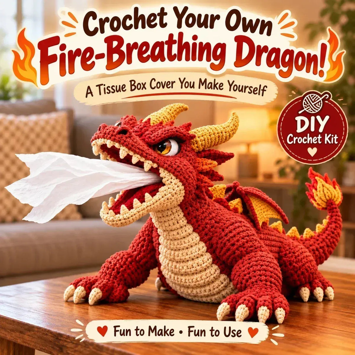 Fantasy Crochet Tissue Box Cover DIY Kit