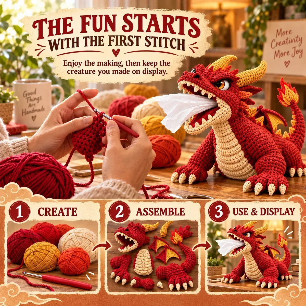 Fantasy Crochet Tissue Box Cover DIY Kit