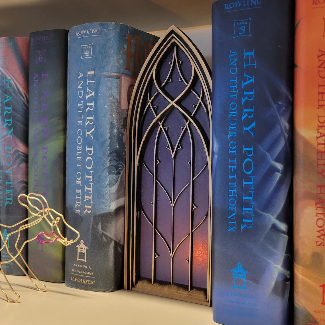 Fantasy Window Book Nook with LED Light