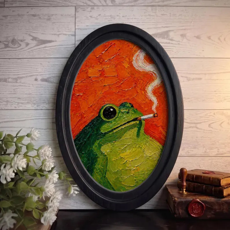 Funny Frog Wall Art