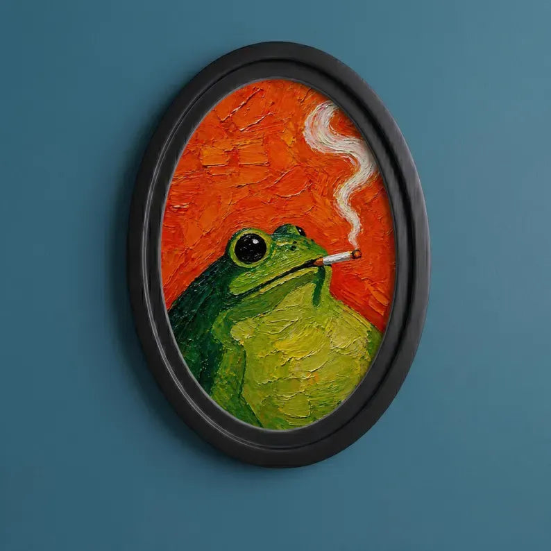 Funny Frog Wall Art