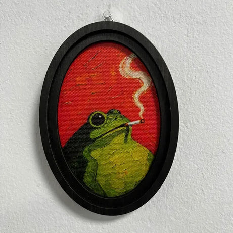Funny Frog Wall Art