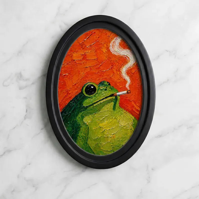 Funny Frog Wall Art
