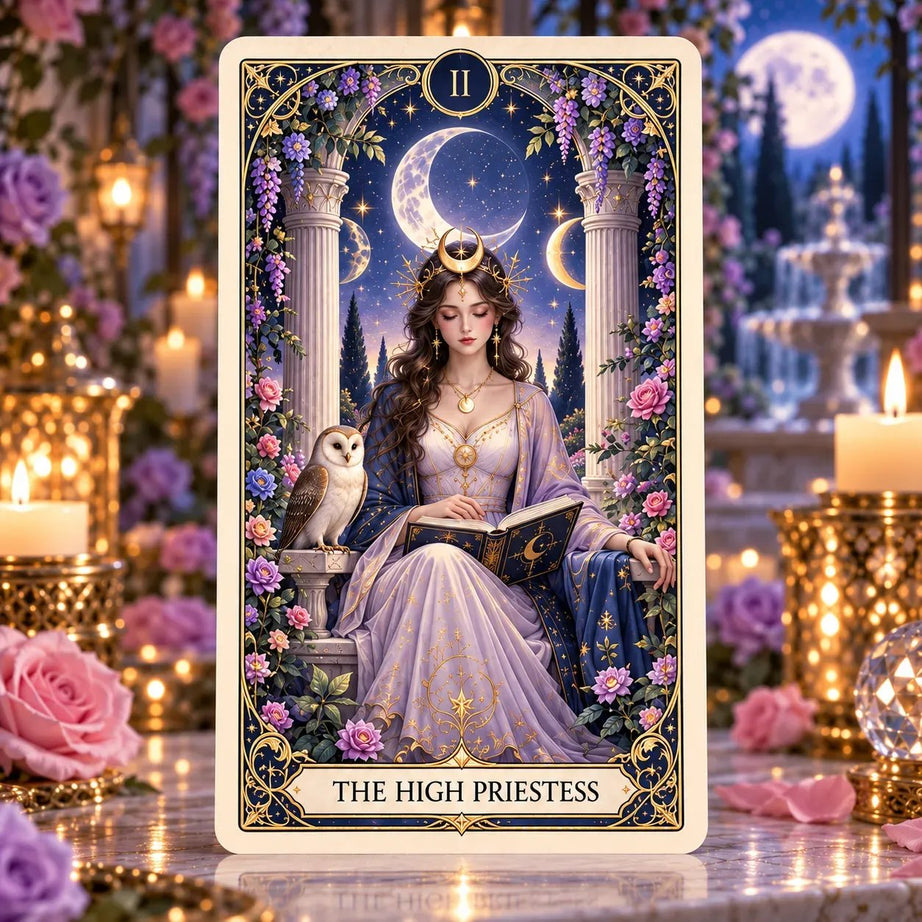 Garden in the Moonlight Tarot | 78-card tarot deck featuring celestial and botanical motifs