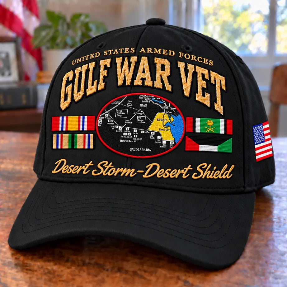 Gulf War Veteran Tribute Cap – Operation Desert Storm 1990–1991