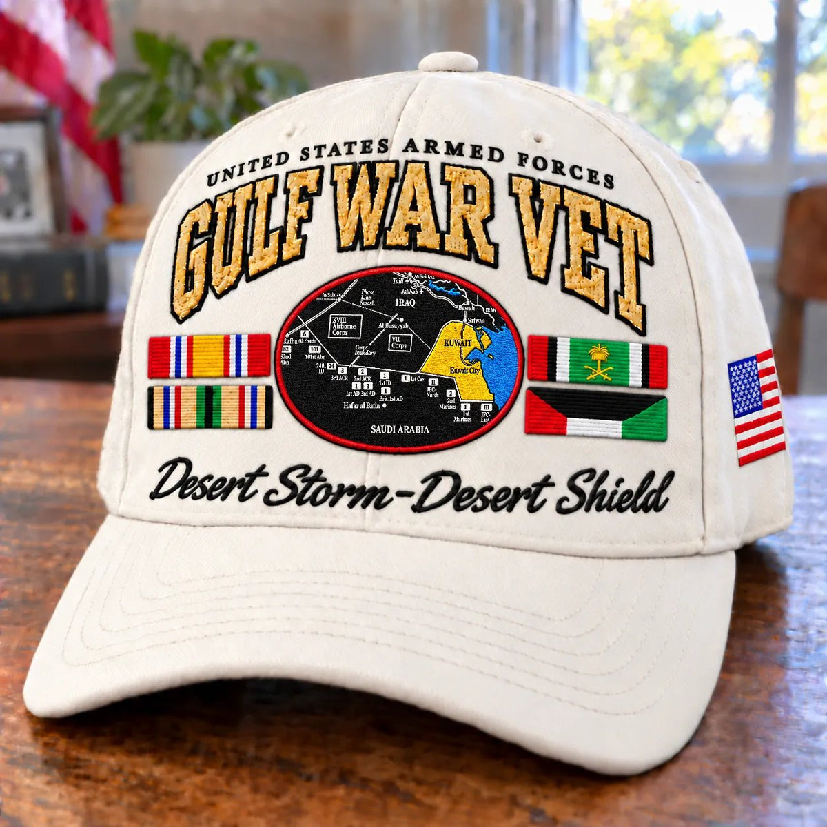 Gulf War Veteran Tribute Cap – Operation Desert Storm 1990–1991