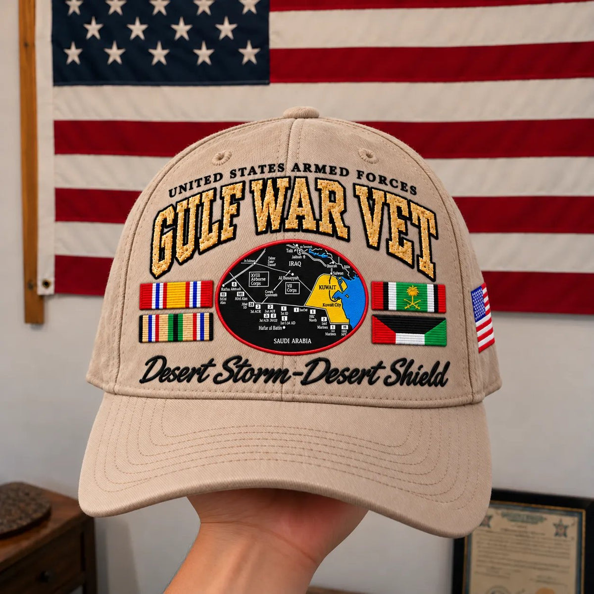 Gulf War Veteran Tribute Cap – Operation Desert Storm 1990–1991