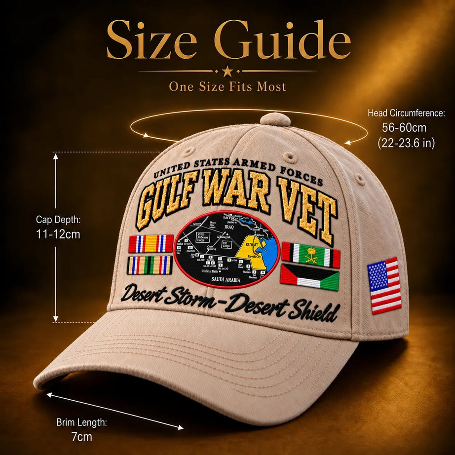 Gulf War Veteran Tribute Cap – Operation Desert Storm 1990–1991