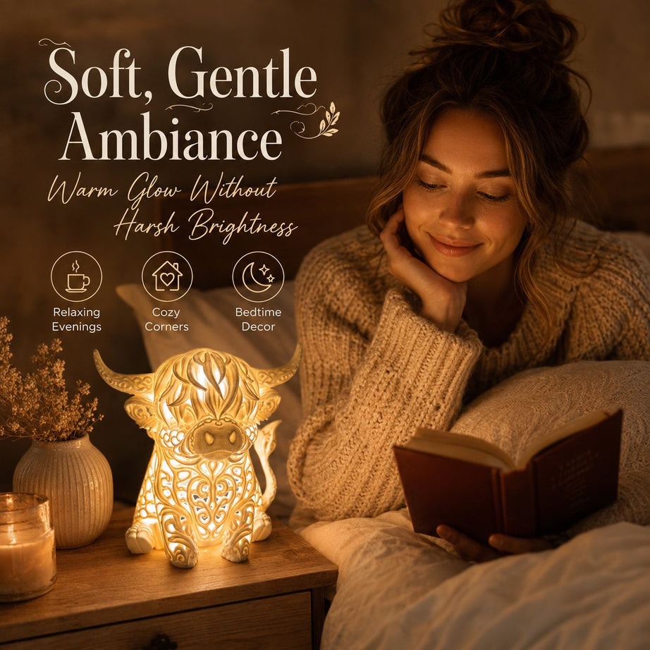 Highland Cow Tea Light Holder