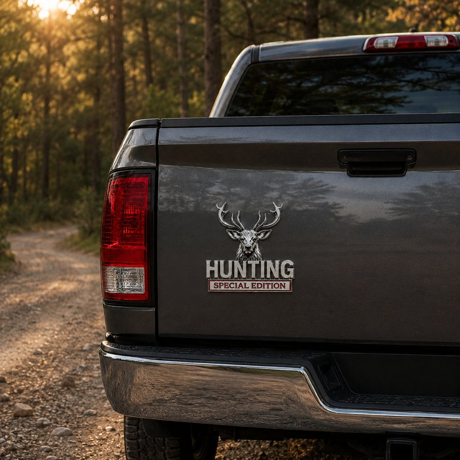 HUNTING Special Edition Emblem –3D Metal Car Badge For Hunting Enthusiast