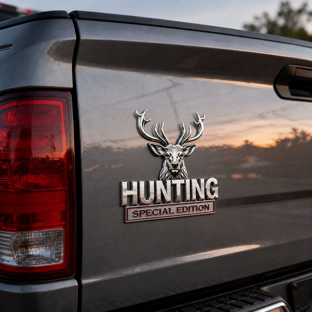 HUNTING Special Edition Emblem –3D Metal Car Badge For Hunting Enthusiast