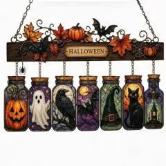 Halloween Jar Acrylic Suncatcher