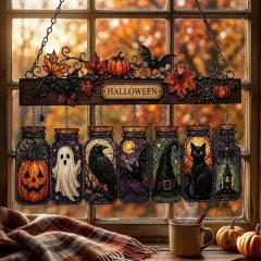 Halloween Jar Acrylic Suncatcher