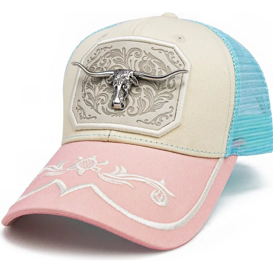 Pink Yellowstone Style Trucker Hat
