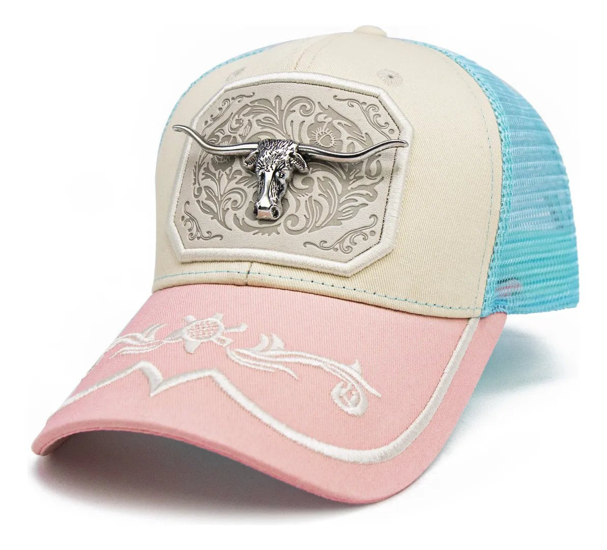 Pink Yellowstone Style Trucker Hat