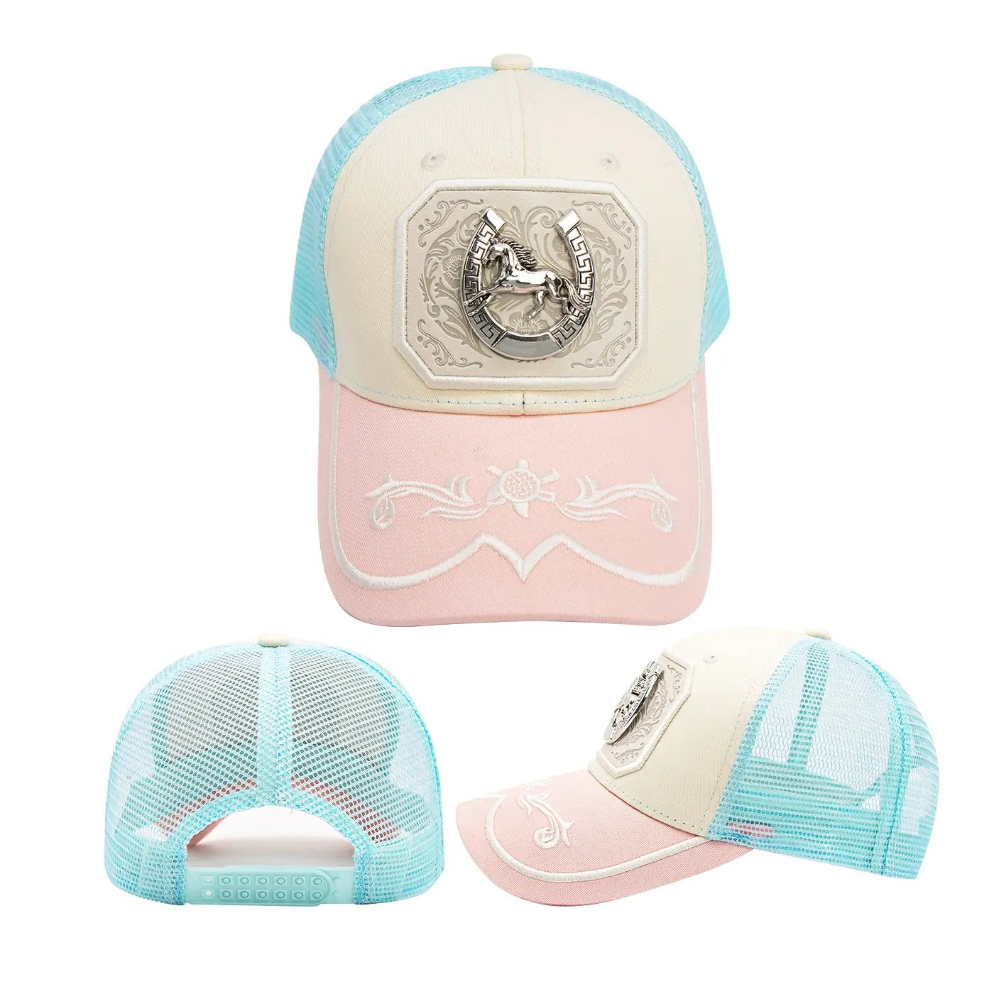 Pink Yellowstone Style Trucker Hat