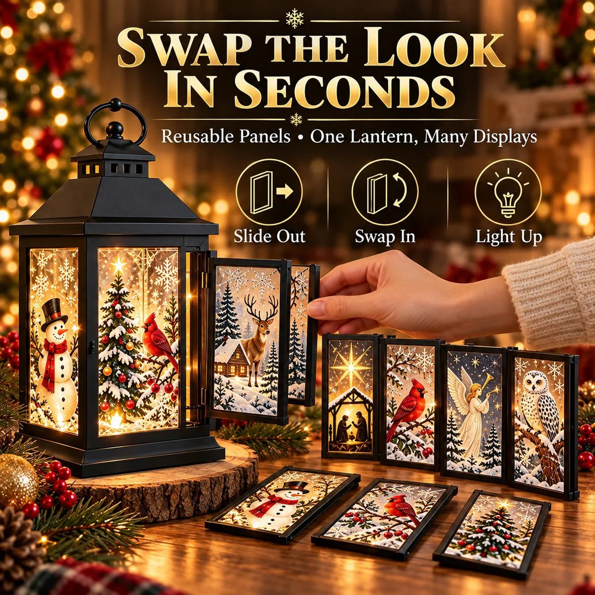 Interchangeable Crystal Lantern