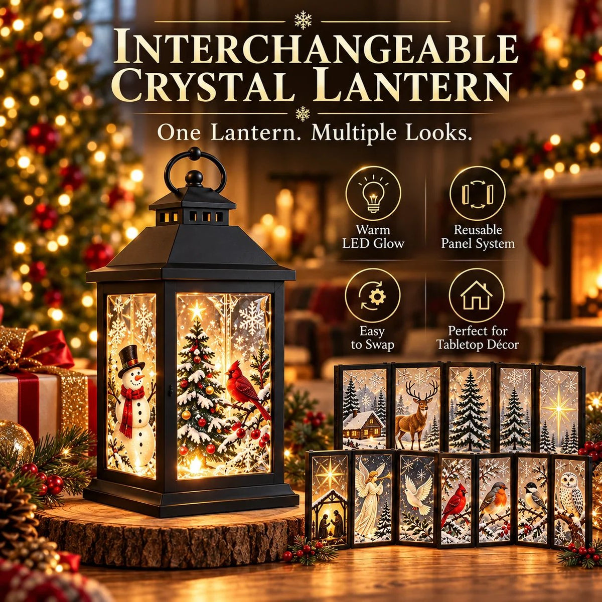 Interchangeable Crystal Lantern