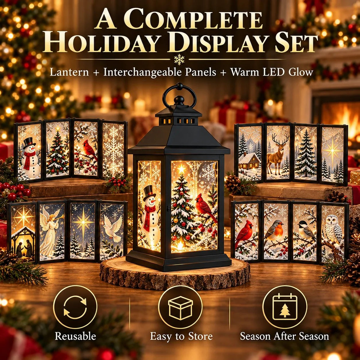 Interchangeable Crystal Lantern