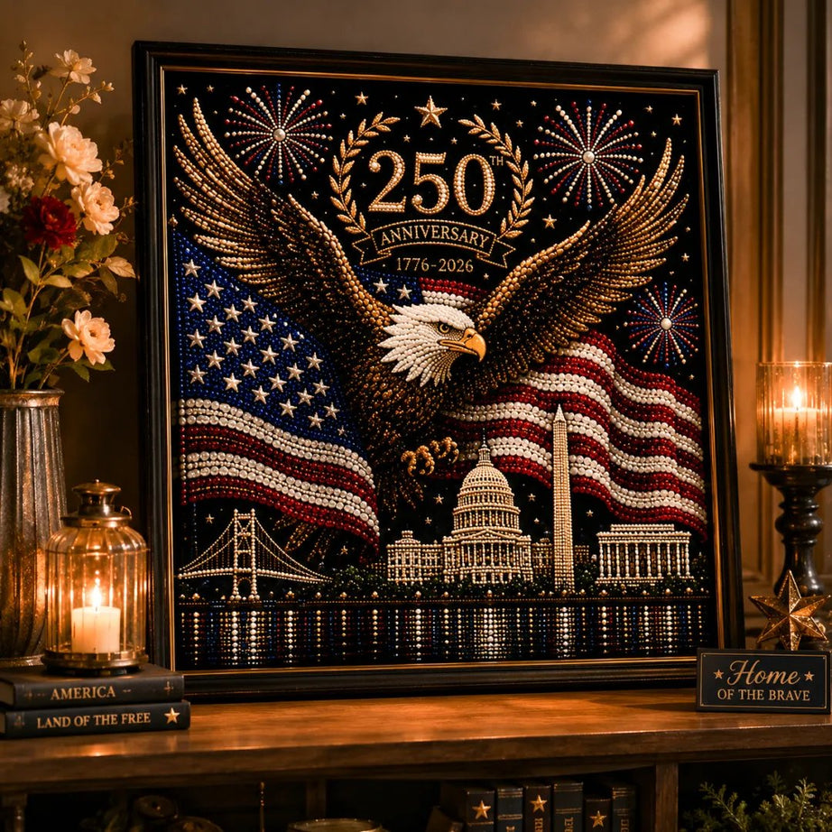 America 250th Anniversary Pearl Art Kit – Stars & Stripes Skyline Limited Edition