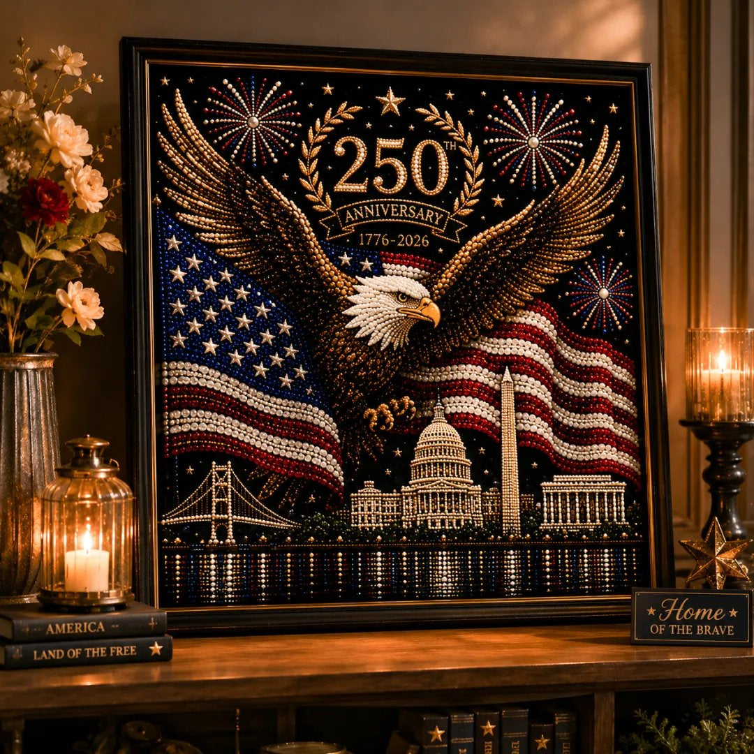 America 250th Anniversary Pearl Art Kit – Stars & Stripes Skyline Limited Edition