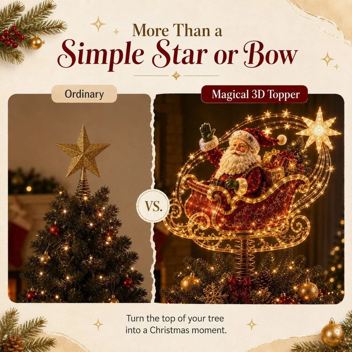 Lighted Christmas Tree Topper Collection