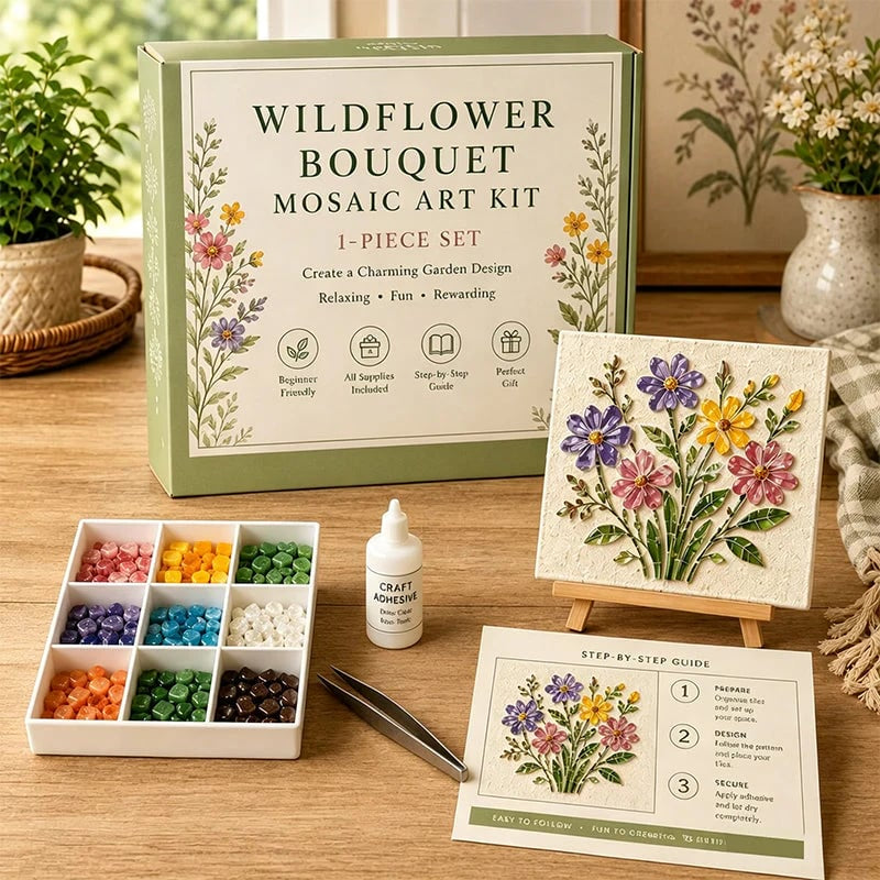 Cottage Garden Mosaic DIY Kit – Create Your Own Masterpiece