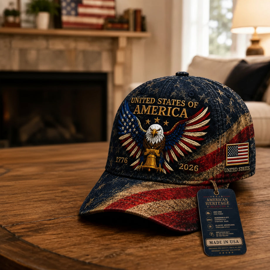 Crafted USA Patriotic Eagle Cap