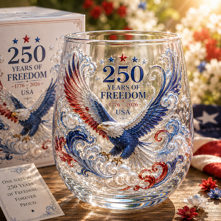 2026 USA 250Years of Freedom Eagle Glass