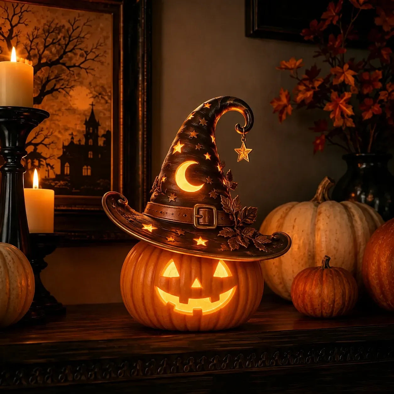 Halloween Pumpkin-Shaped LED Collectible Series