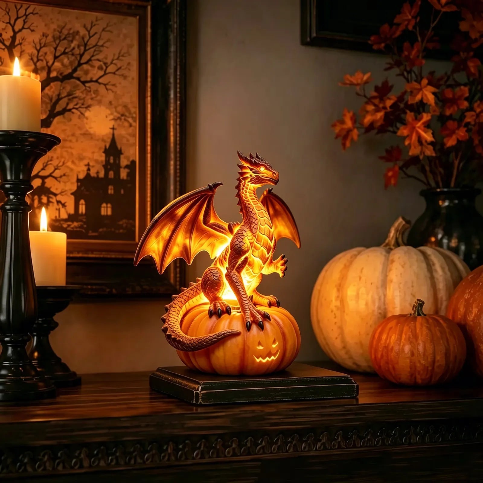 Halloween Pumpkin-Shaped LED Collectible Series