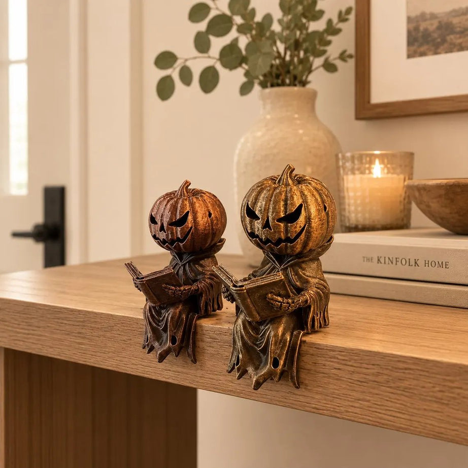 Reading Pumpkin Shelf Sitter