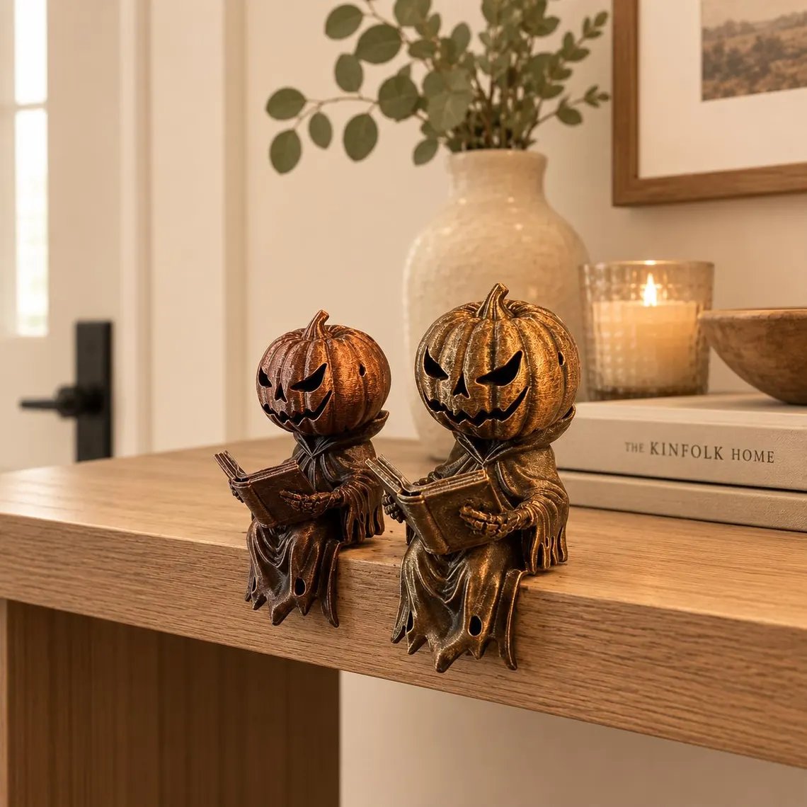 Reading Pumpkin Shelf Sitter