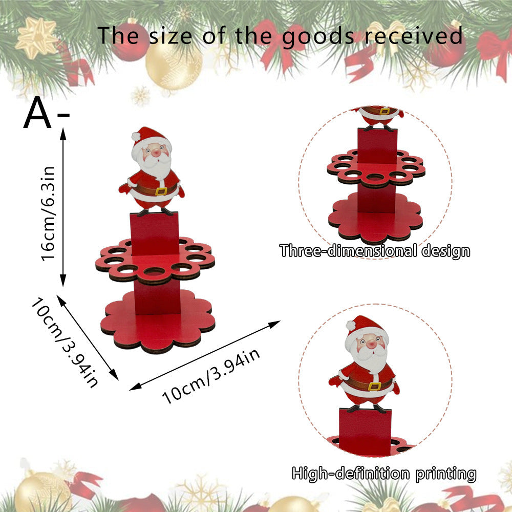 Christmas Tabletop Wooden Money Holder
