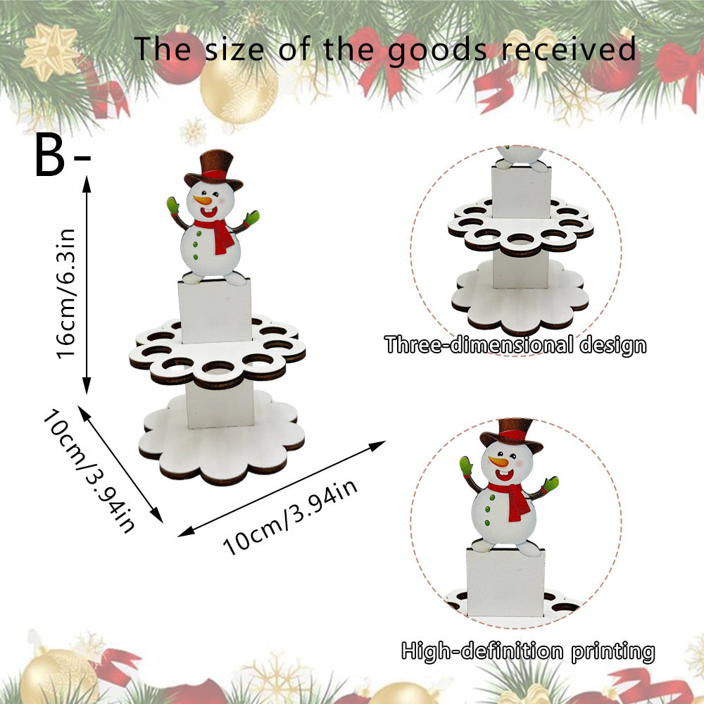 Christmas Tabletop Wooden Money Holder