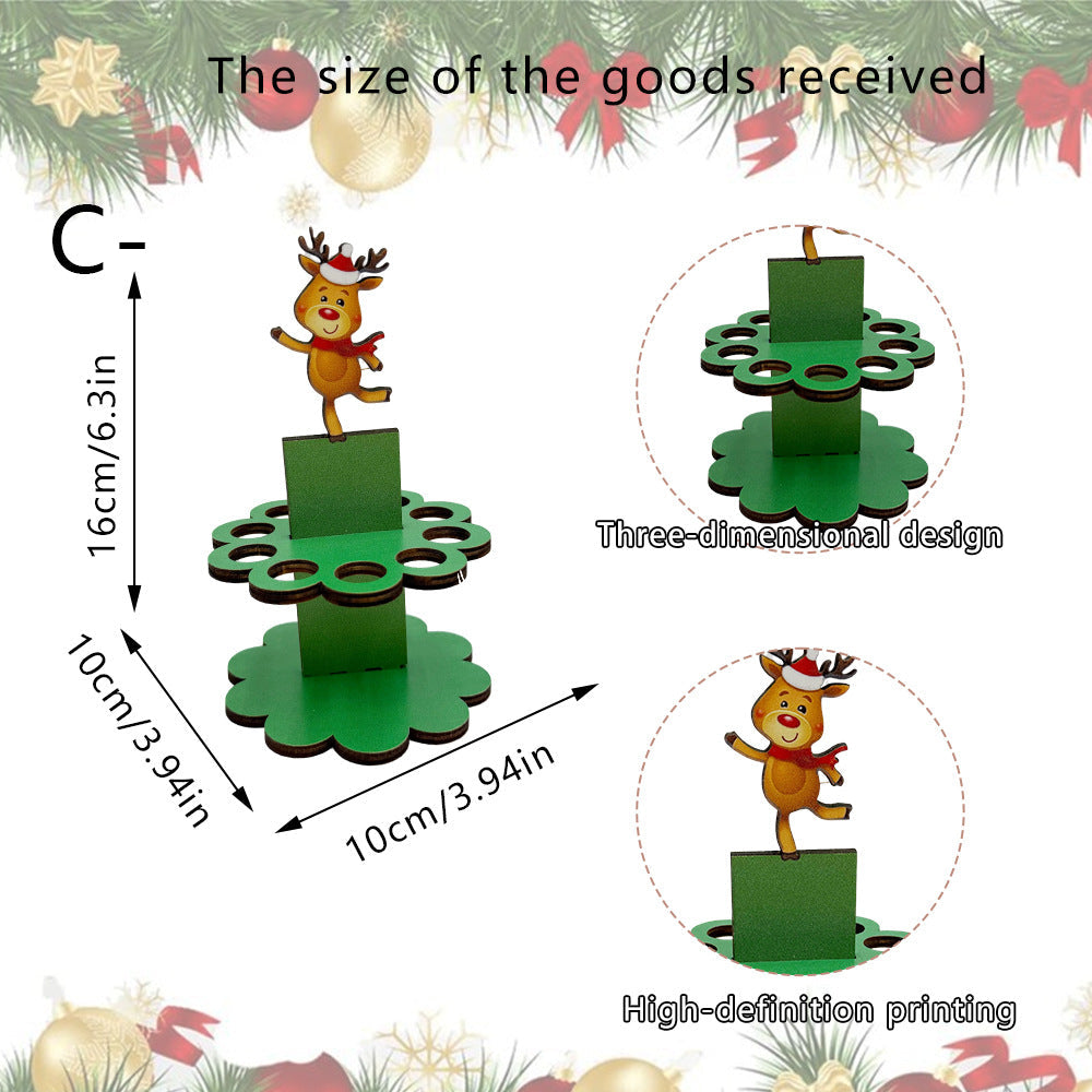 Christmas Tabletop Wooden Money Holder